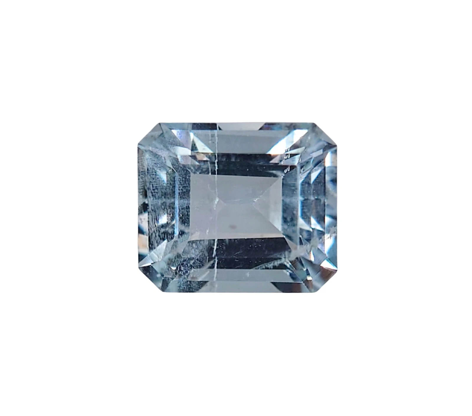2.4ct Emerald Faceted Natural Aquamarine from Nigeria — view 1